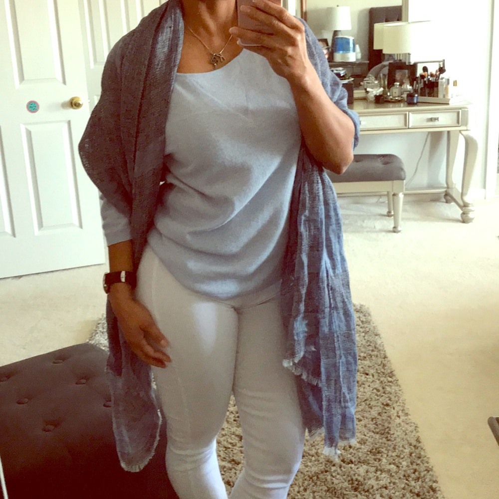 EILEEN FISHER LINEN WRAP SCARF